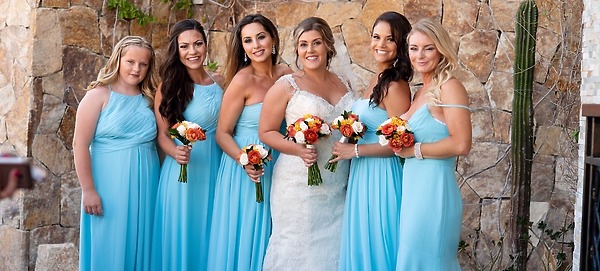 Tropical Wedding Attire Inspiration by Azazie