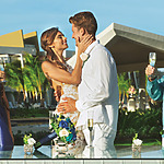 now onyx punta cana destination wedding dominican republic gazebo bridal party toast luxury wedding packages