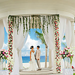hyatt ziva los cabos destination wedding gazebo couple all-inclusive resort mexico