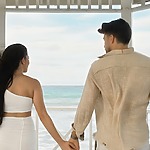 hyatt ziva rose hall montego bay destination wedding resorts ocean gazebo couple bride groom