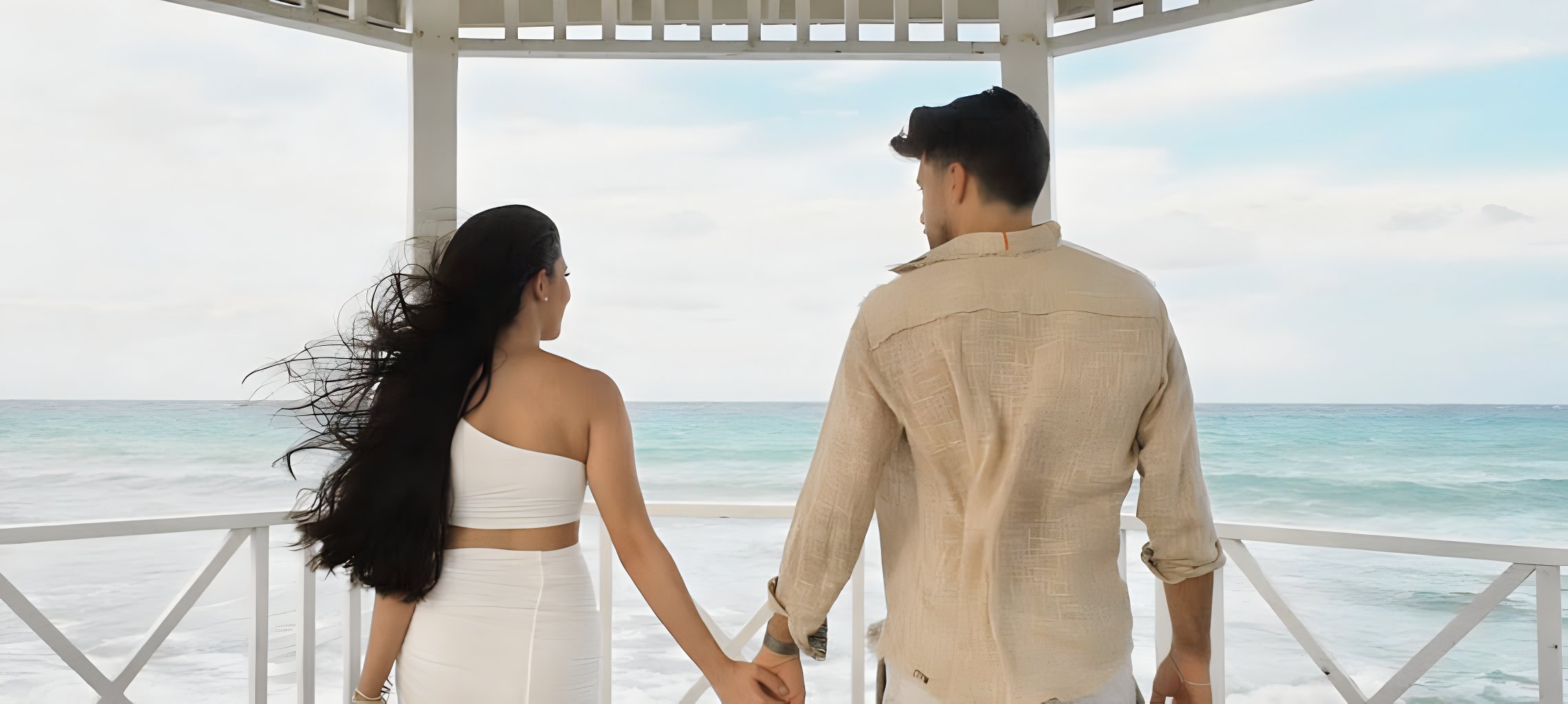 hyatt ziva rose hall montego bay destination wedding resorts ocean gazebo couple bride groom