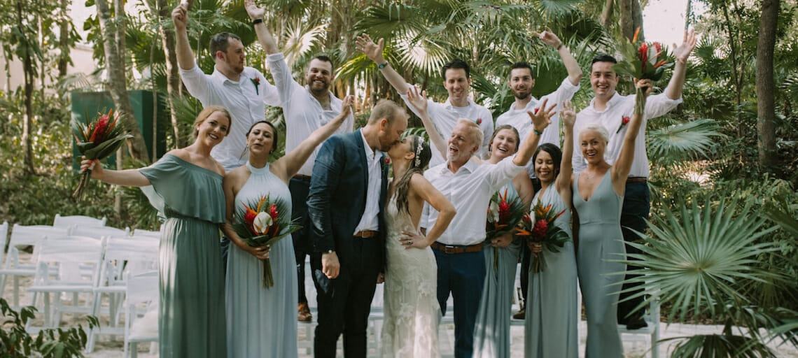 how to choose your destination wedding party sandos caracol eco resort garden venue