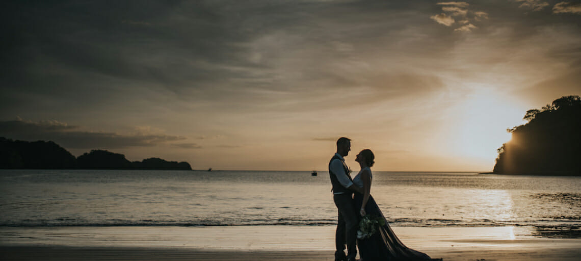 are destination weddings cheaper wedding packages costa rica beach couple