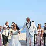 fall destination wedding dress guide hyatt ziva los cabos bridal party on all-inclusive resort beach