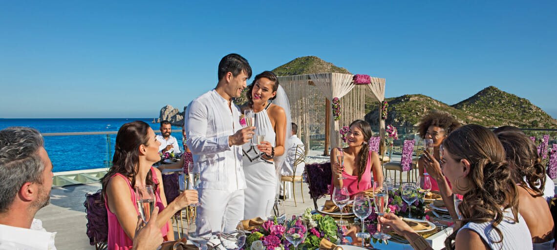 how much does a wedding in cabo cost destination weddings breathless resorts rooftop reception