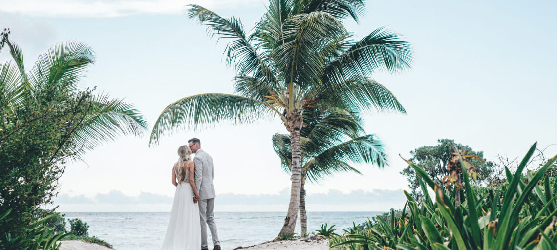 affordable tulum destination wedding packages unico 2087 beach couple