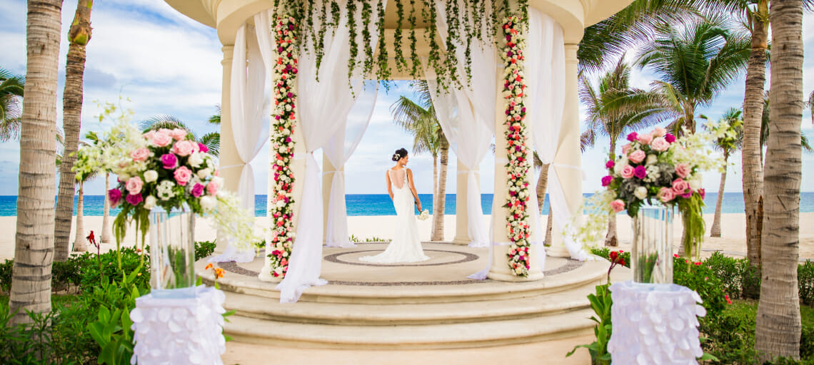 how to infuse spring into your destination wedding hyatt ziva los cabos mexico gazebo venue