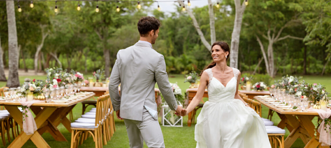 ways to make your destination wedding eco-friendly punta cana garden reception venue