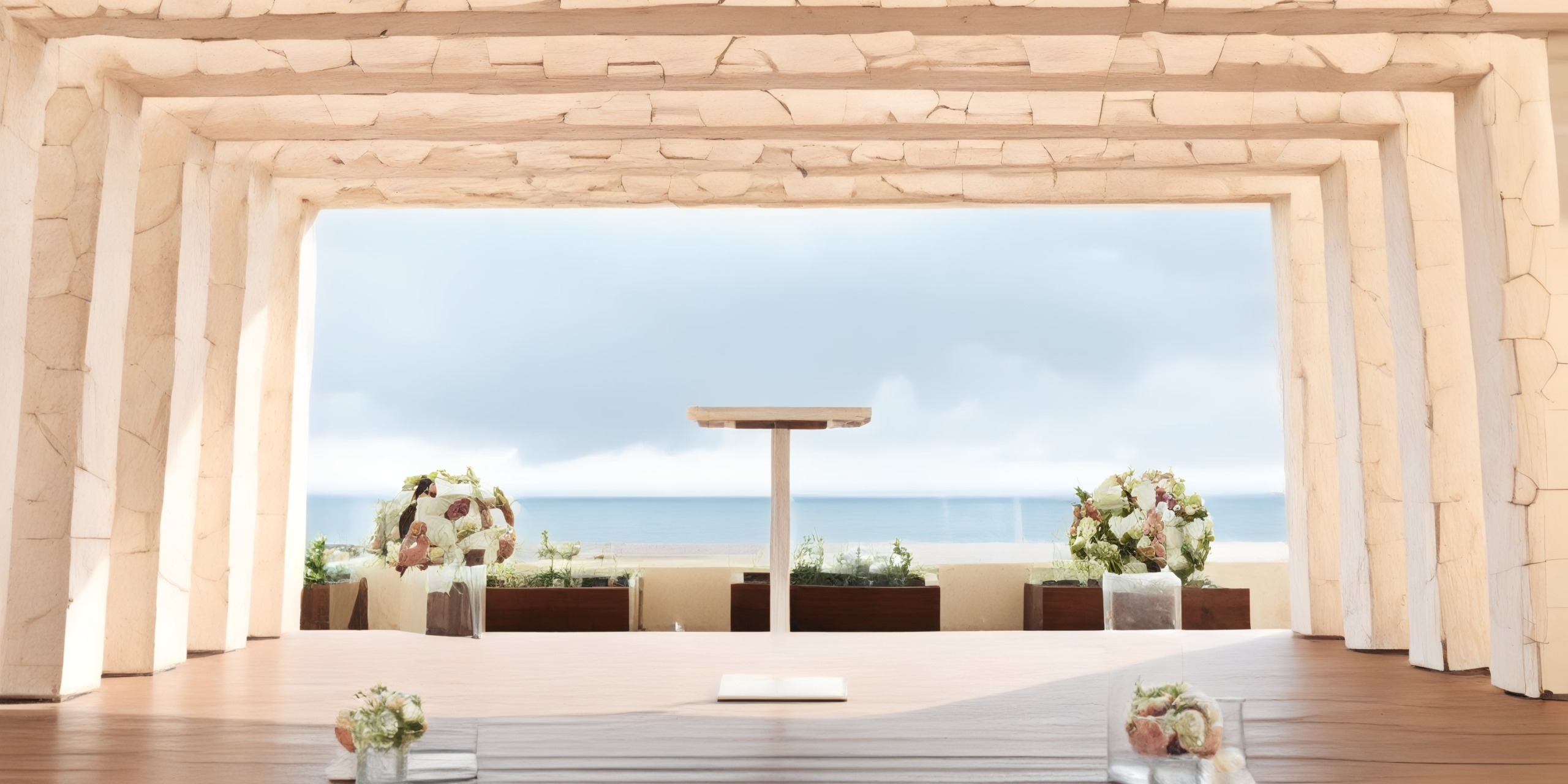 The Royalton Riviera Cancun offers a stunning wedding venue adorned with floral decor and boasting breathtaking ocean views, perfect for your destination wedding.