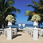 West Beach elegant beach wedding seaside oceanside at Hilton Rose Hall Resort & Spa Montego Bay, Jamaica