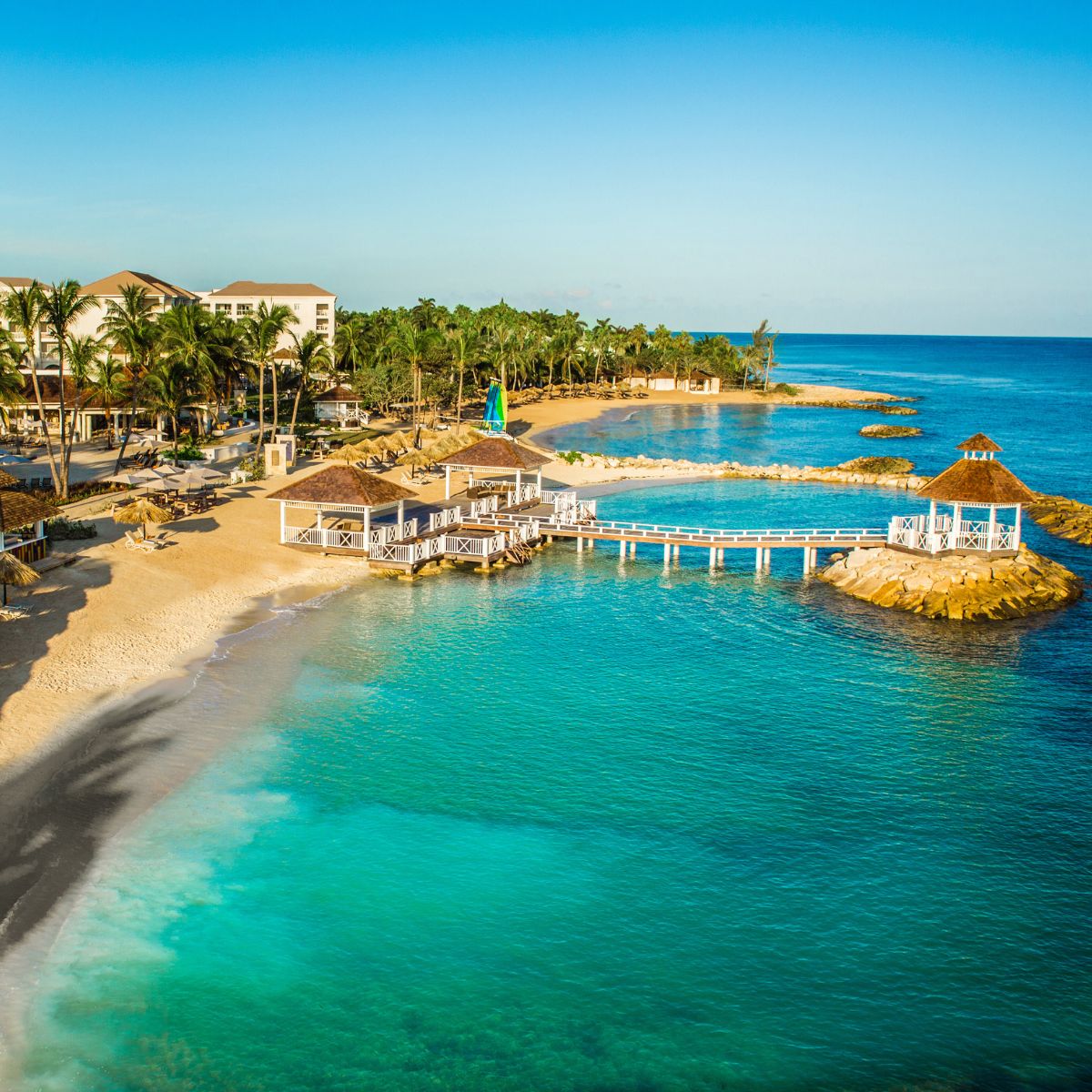 Aerial photo of Hyatt Ziva Rose Hall Montego Bay, Jamaica