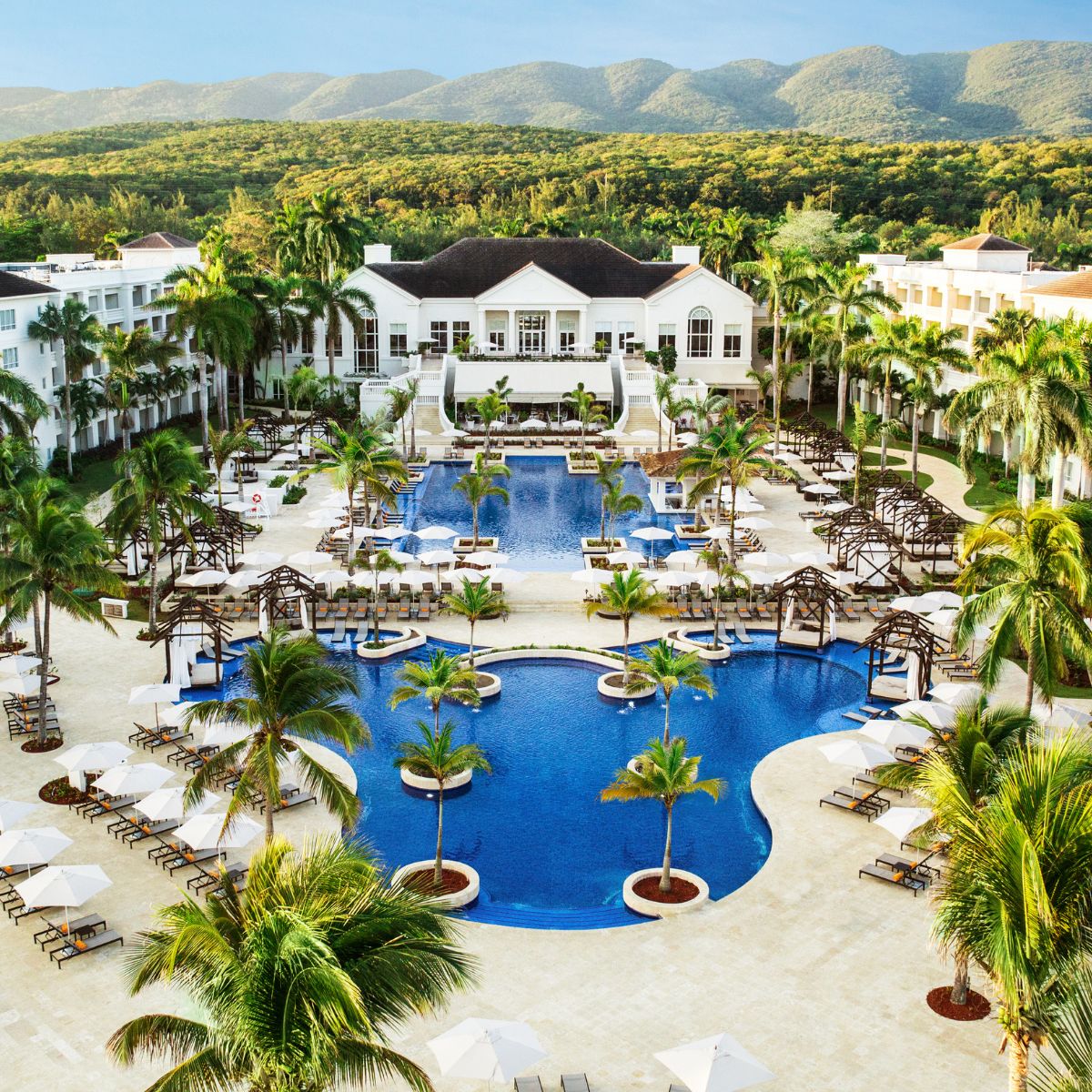 Aerial photo of Hyatt Ziva Rose Hall Montego Bay, Jamaica