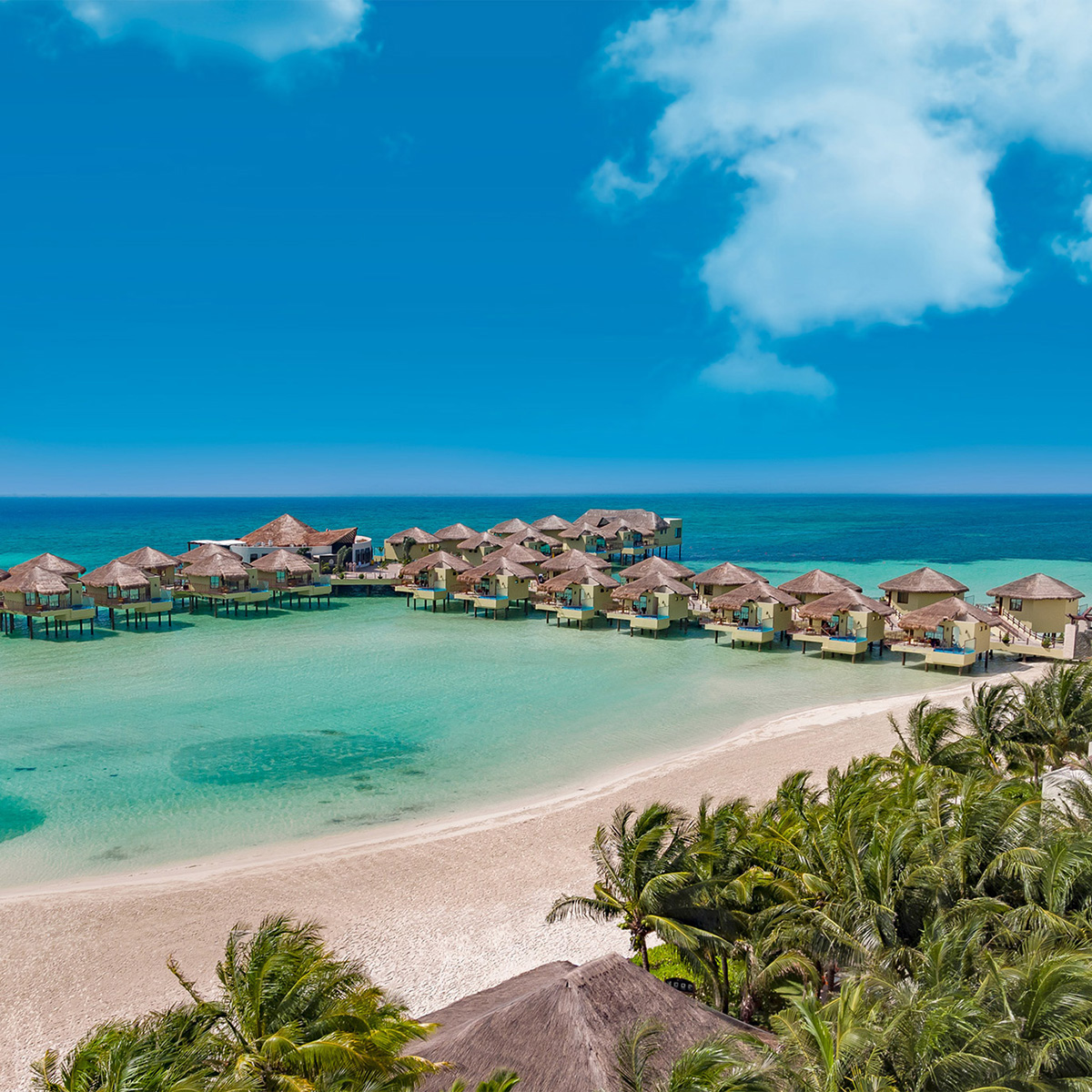 El Dorado Maroma aerial view of all inclusive destination wedding resort