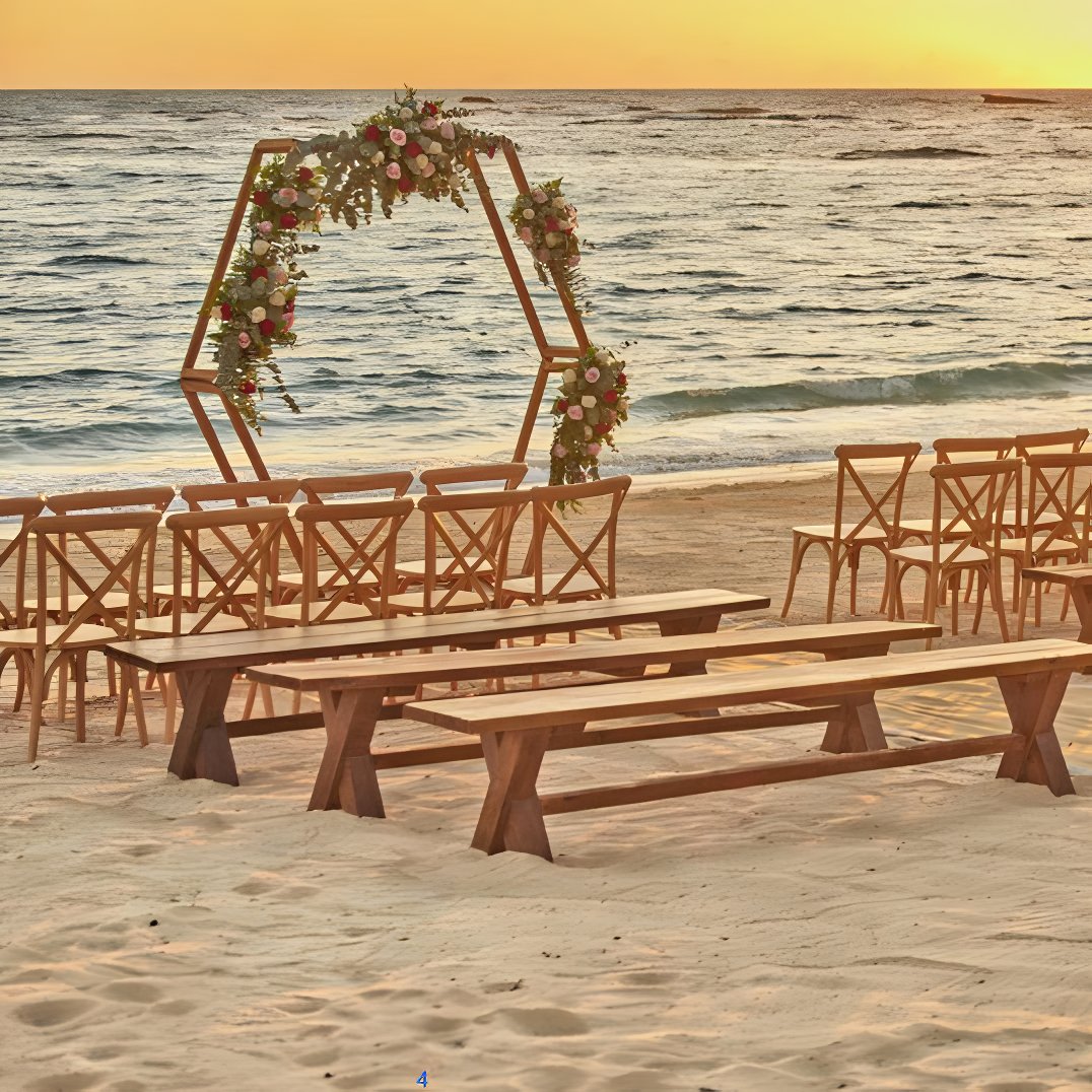 Simple beach wedding at Bahia Principe Luxury Ambar El Macao, Punta Cana Dominican Republic