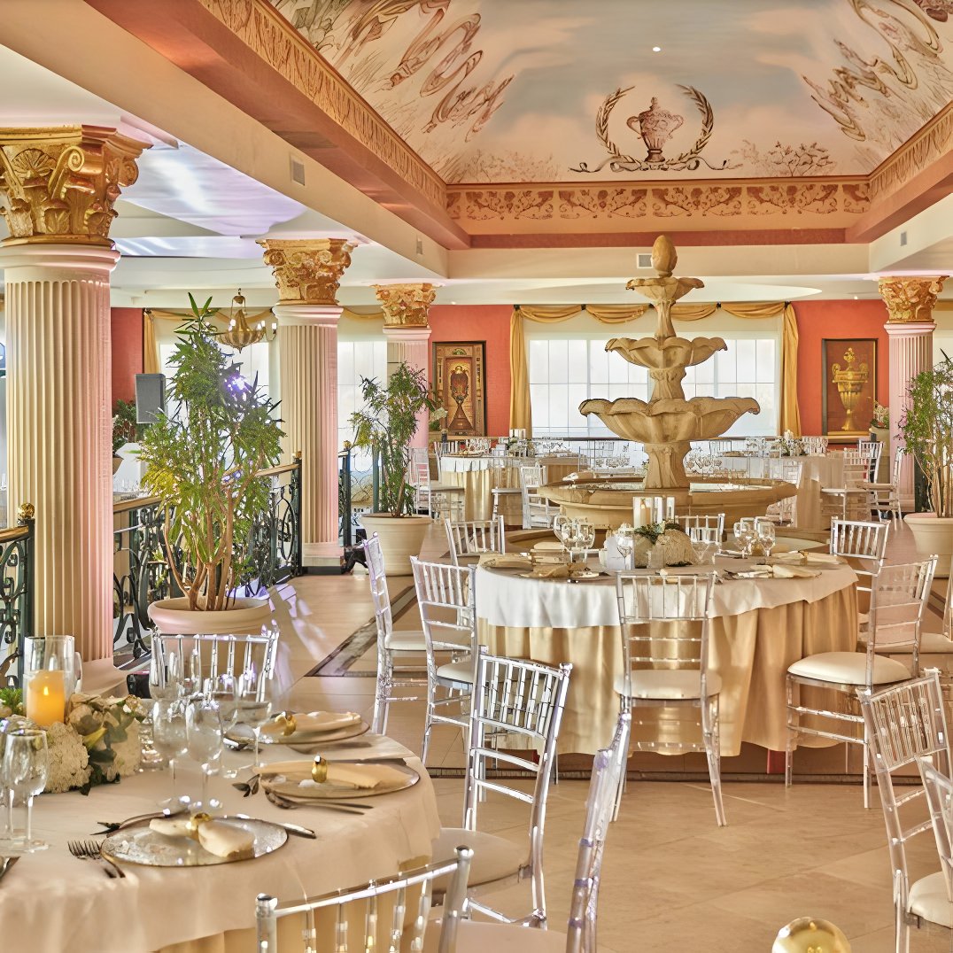 Destination wedding elegant luxury reception at bella italia at Bahia Principe Luxury Esmeralda Arena Gorda Punta Cana Dominican Republic
