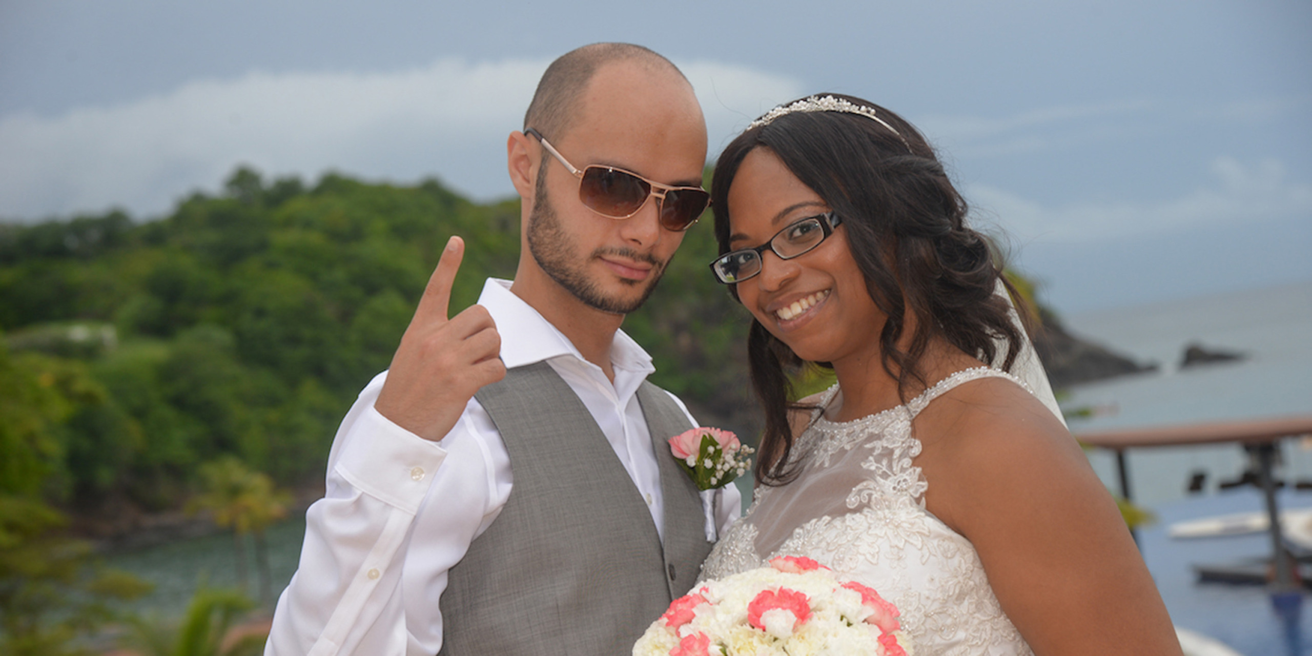 Beautiful bride and groom India and Igor