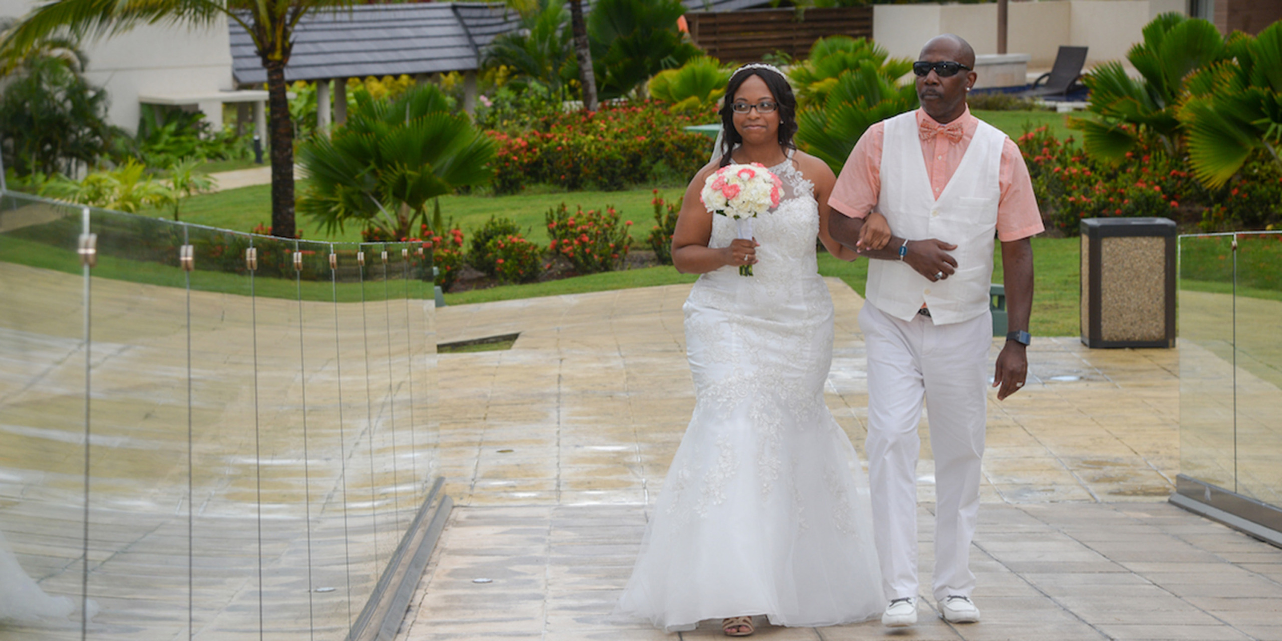 Newlywed bride and groom India and Igor destify destination wedding