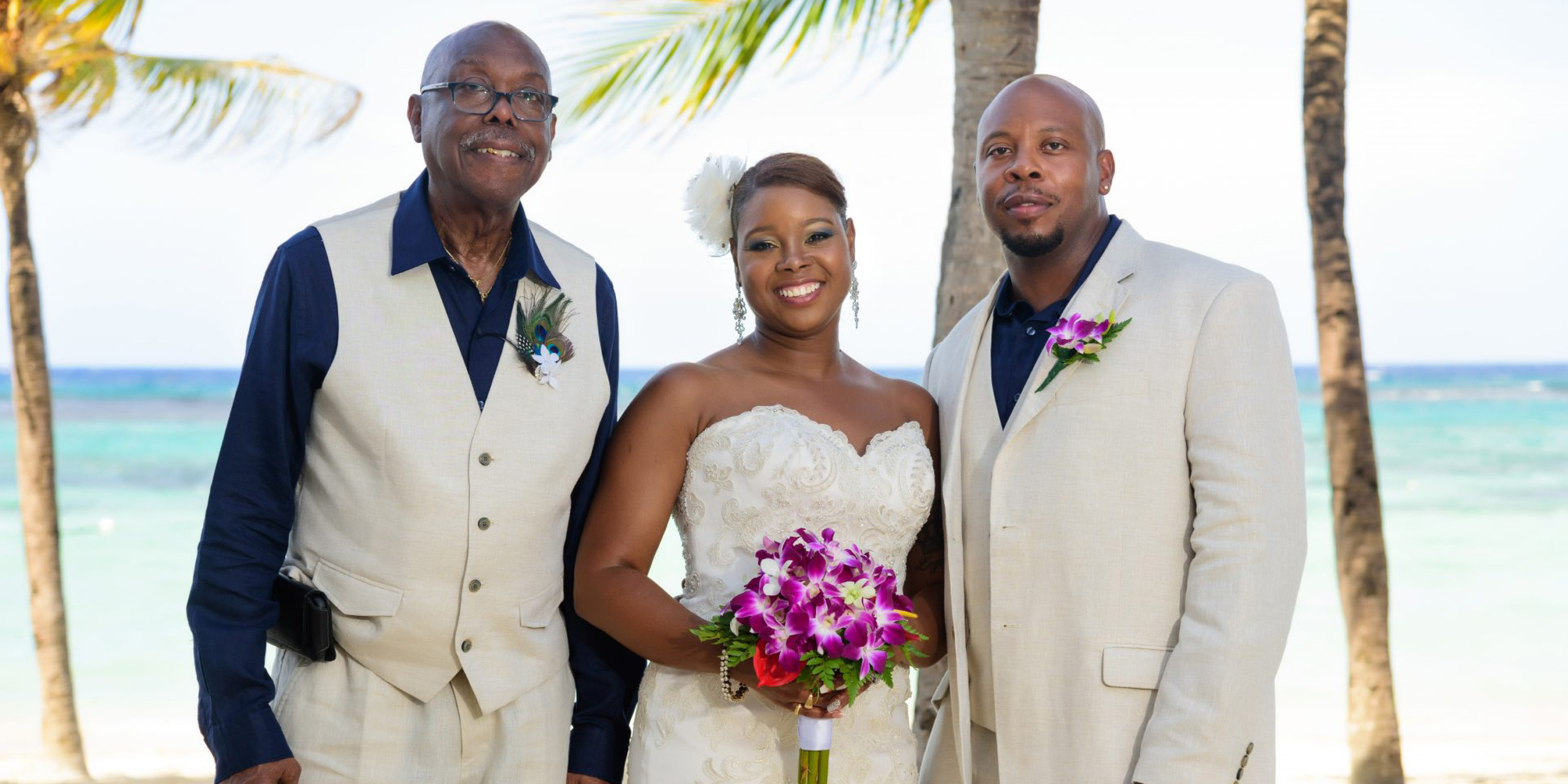 Tonya and Omar with Dad
