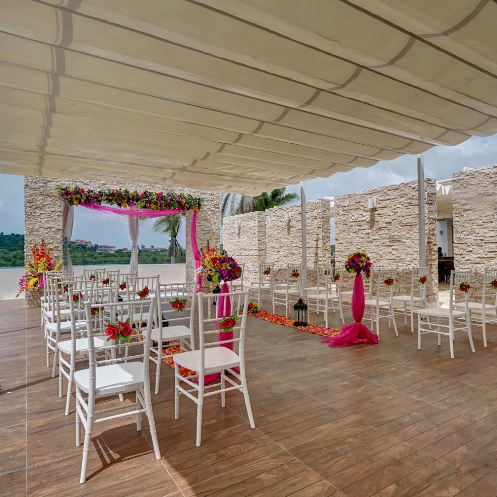 Sky terrace destination wedding venue at Royalton Antigua