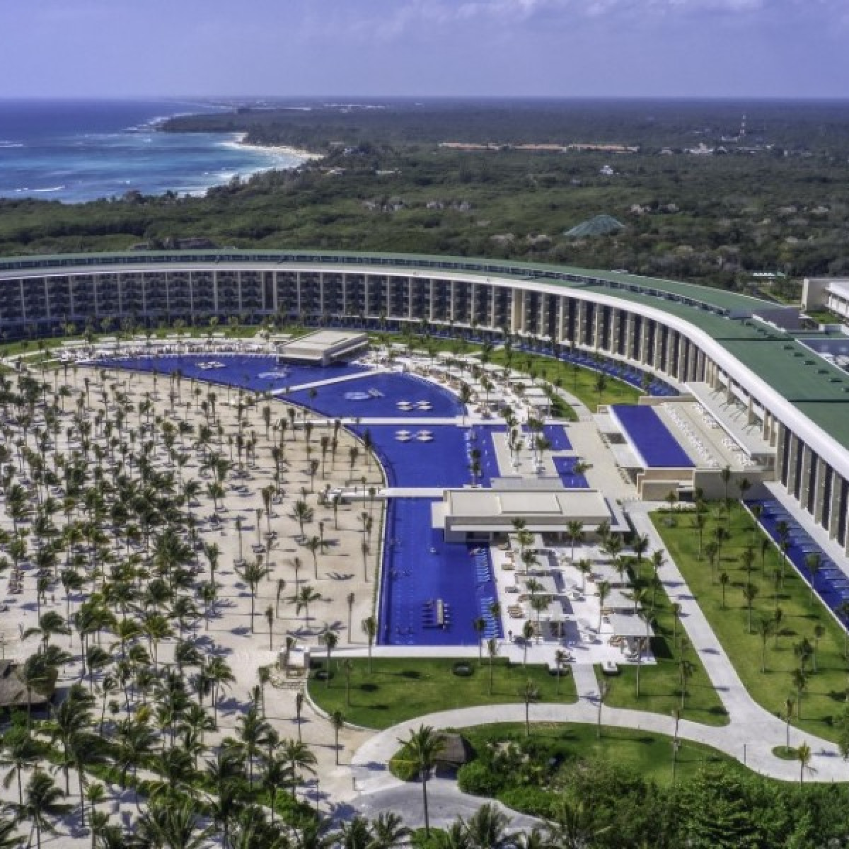 Aerial of Barcelo Maya Riviera - Adults Only Hotel destination wedding resort