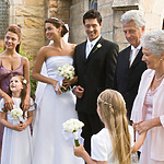 A family at a destination wedding at a Jamaica family friendly resort