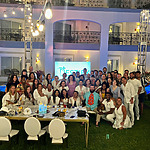 Destify employees celerbating at Hilton Playa del Carmen