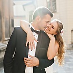 A gorgeous couple after their big day