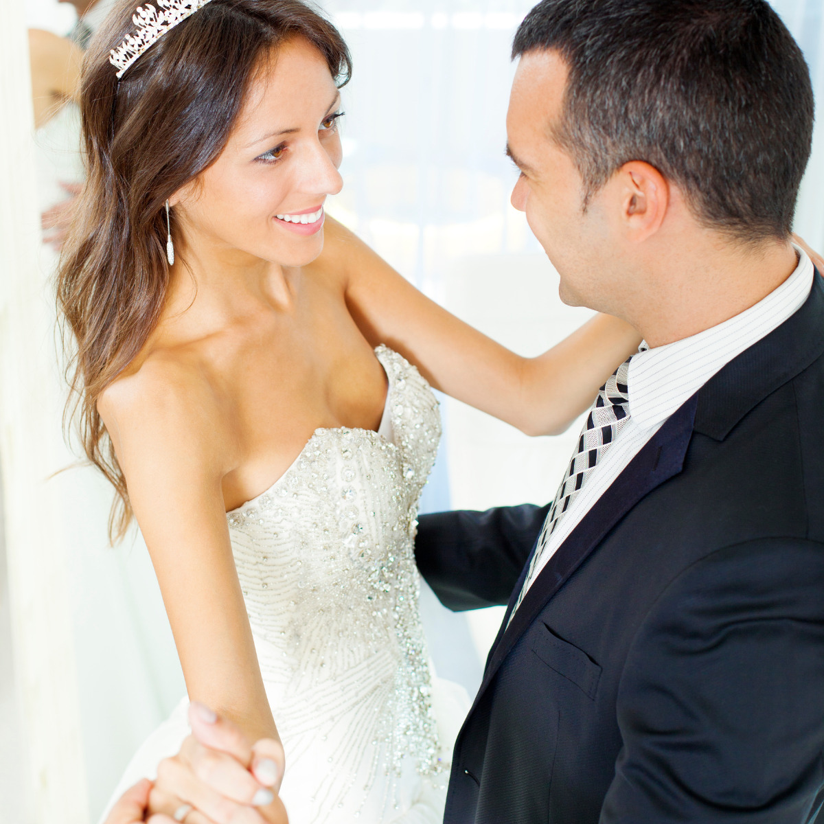 Beautiful newlyweds after their destination wedding