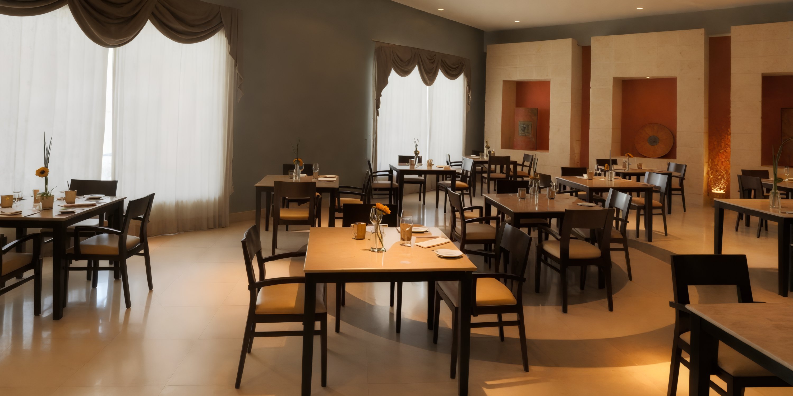 JOIA Bavaro by Iberostar provides a modern dining space, ideal for destination weddings, with neatly arranged tables and chairs.