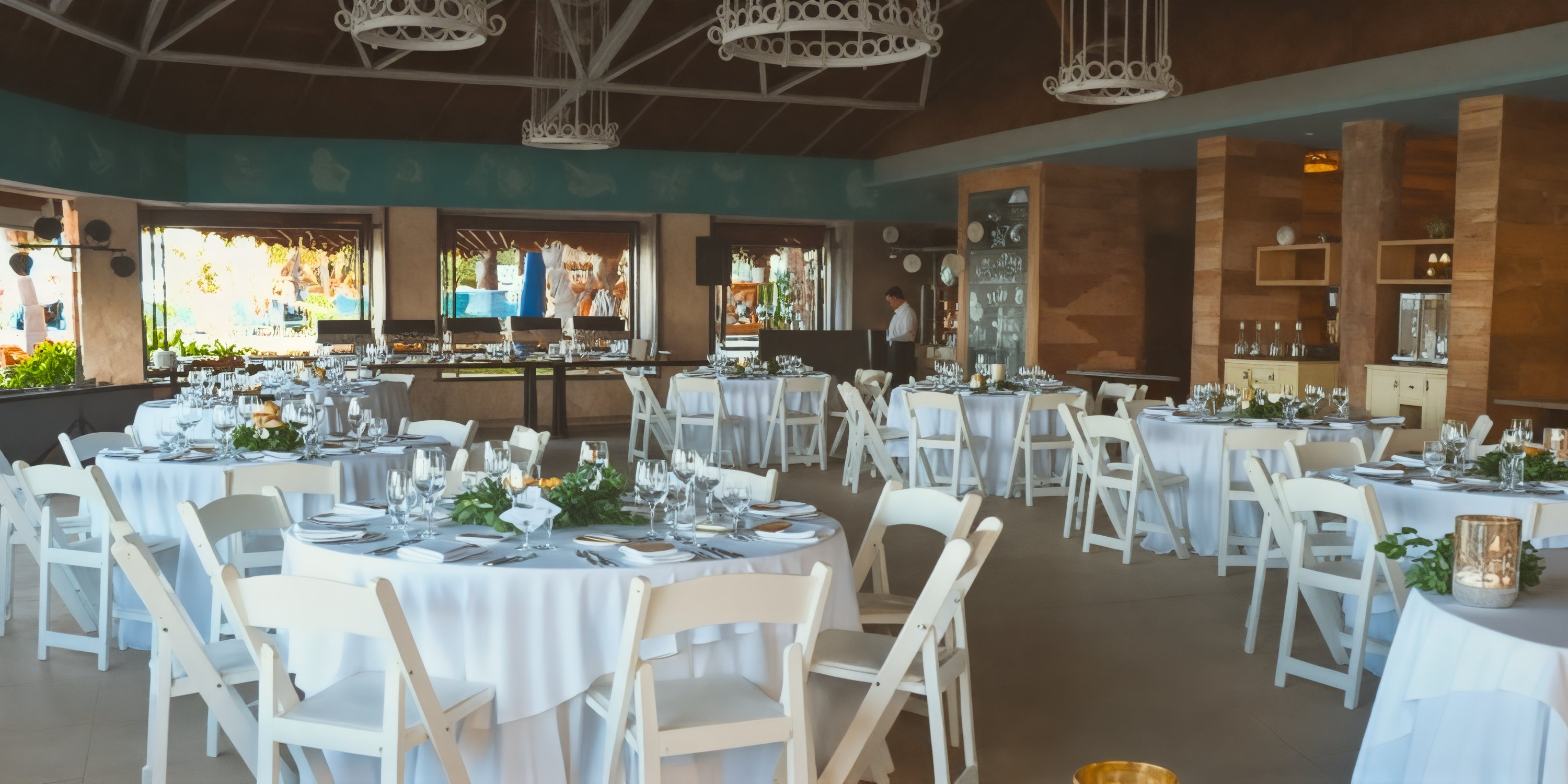 Exquisite wedding banquet hall at Margaritaville Island Reserve Resort Riviera Cancun.