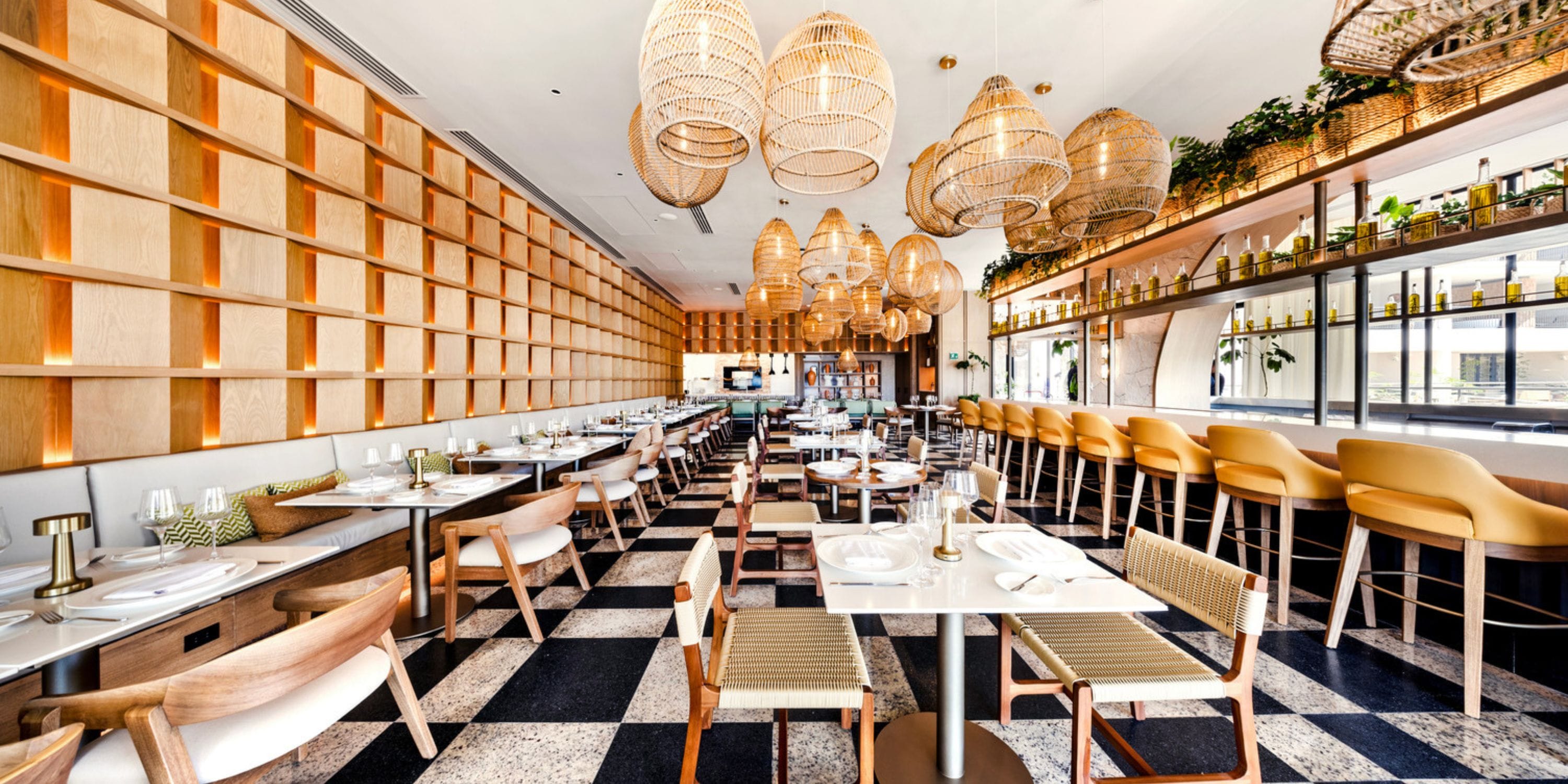 Elegant destination wedding venue at UNICO 20°105° Riviera Nayarit with wood accents and checkered floors.