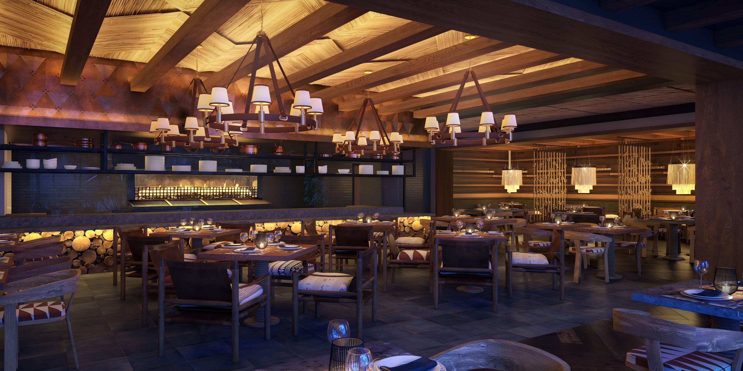Elegant Lopesan Serenity Bay: wood furniture, soft lighting—perfect for a destination wedding.