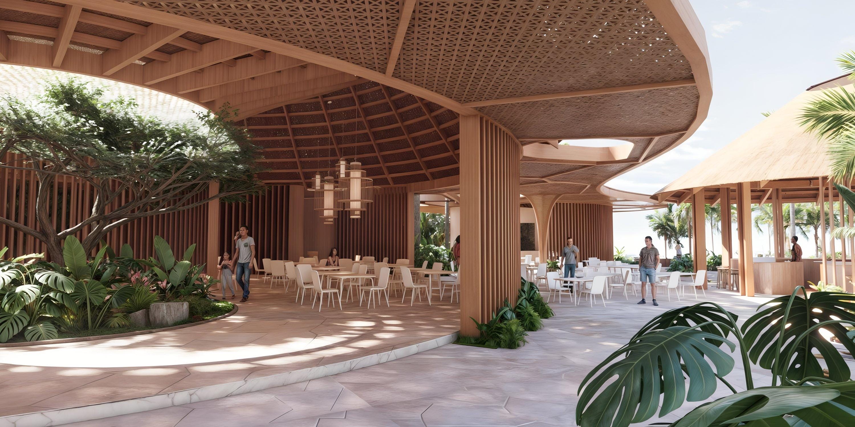 Lopesan Serenity Bay Resort Spa & Casino offers a dreamy wedding setting with open-air dining and greenery.