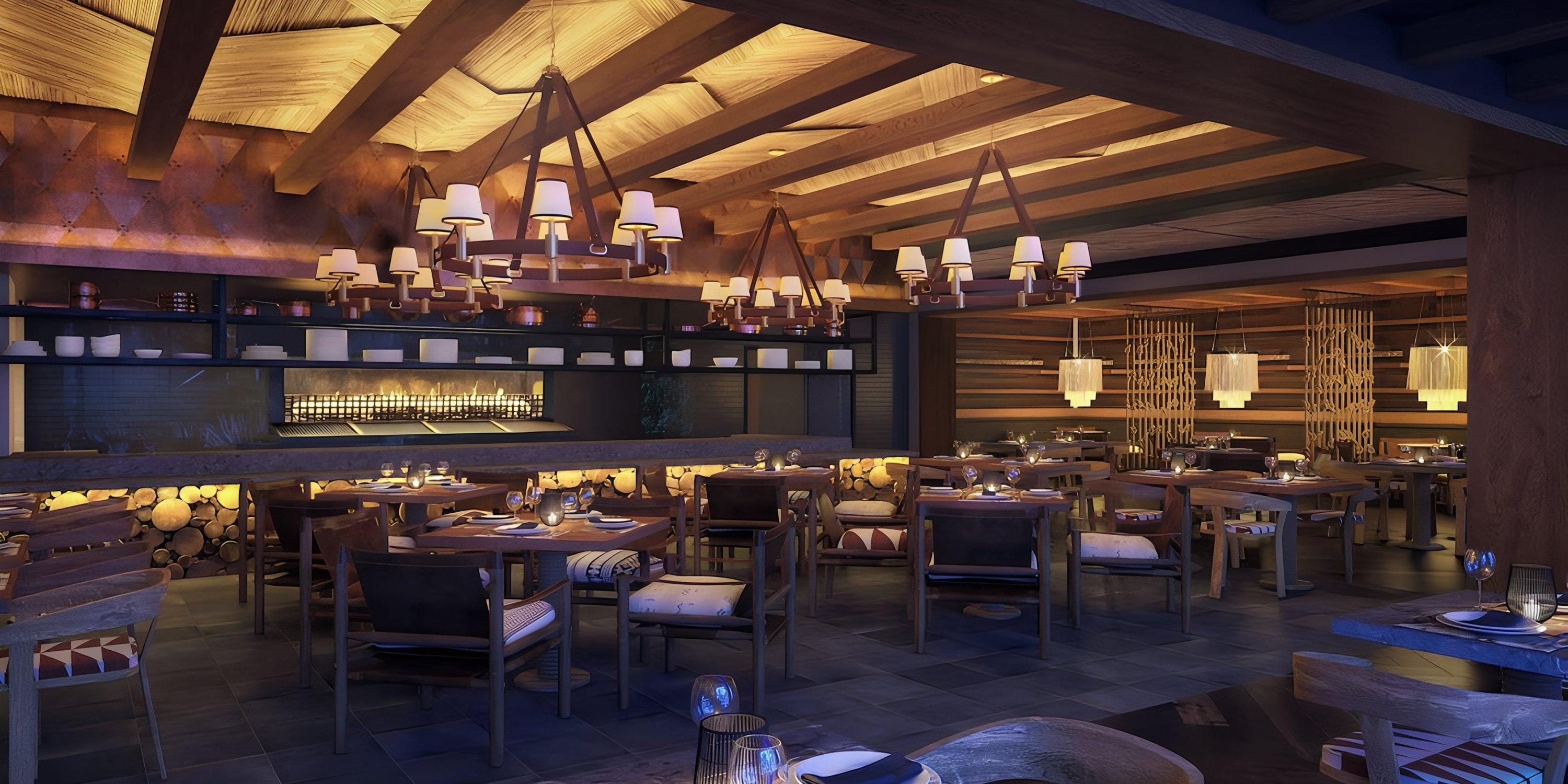 Lopesan Costa Bavaro is perfect for a destination wedding, with elegant wood décor and modern chandeliers.